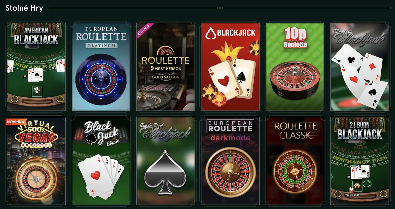 stolné hry Casinia Casino