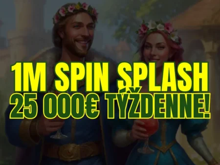 1M Spin Splash – získajte odmenu 25 000 € každý týždeň!