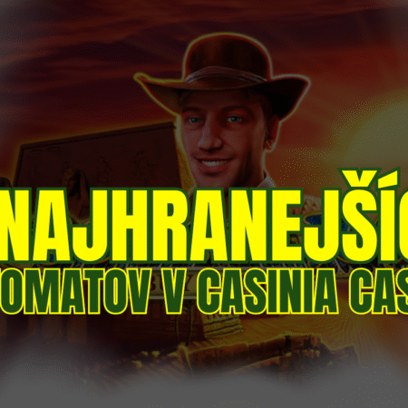 5 najhranejších automatov v Casinia Casine za august 2025