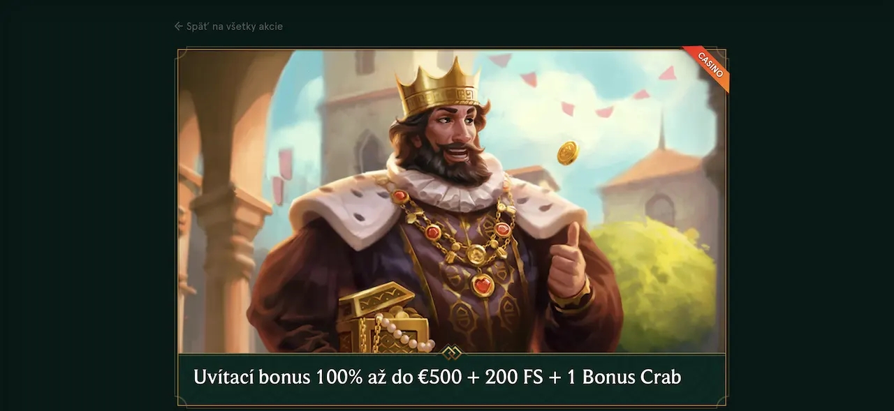 uvítací bonus