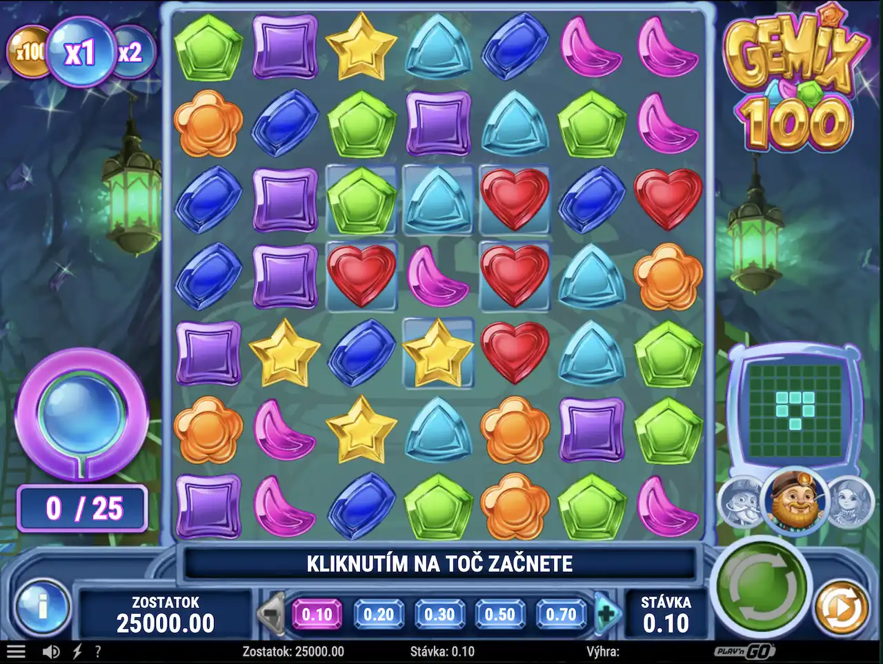 mriežka hry gemix 7x7